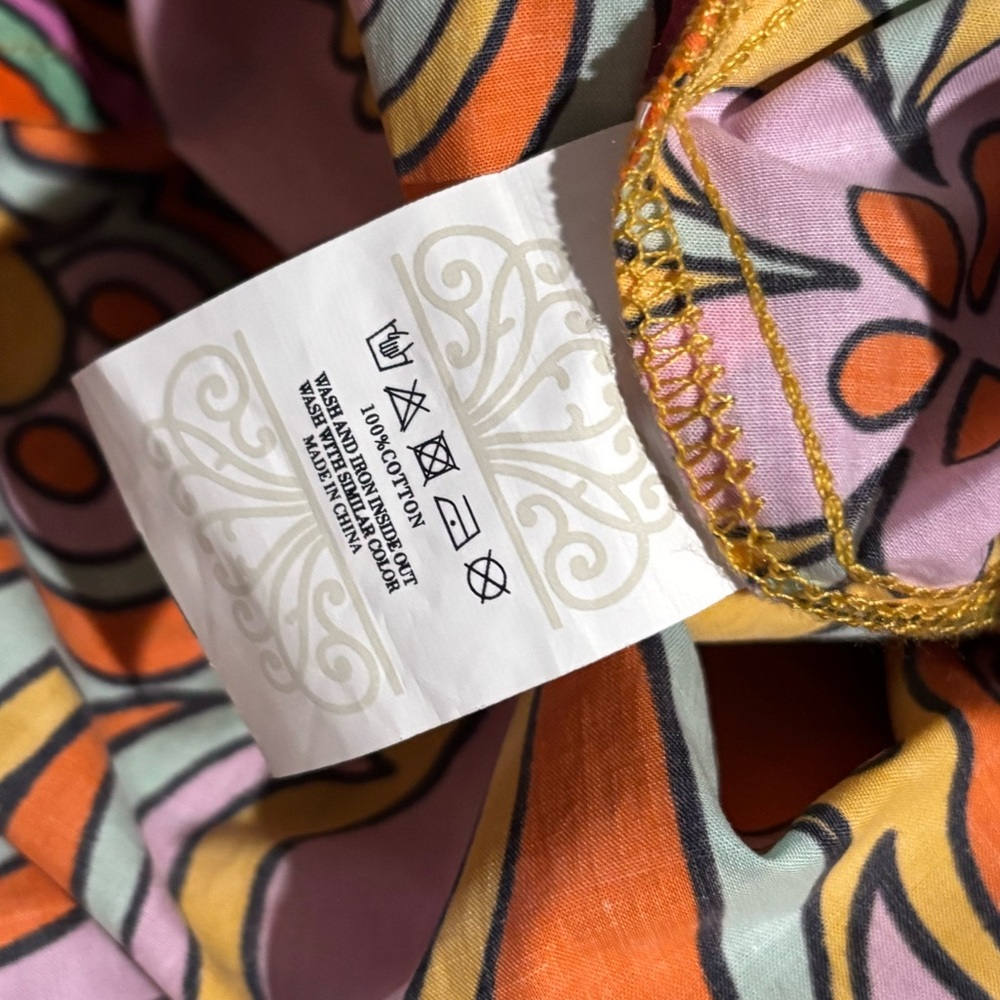 NEVER FULLY DRESSED crisp cotton SUNDRESS vintage inspired print PLUS SIZE maxi - Picture 9 of 9